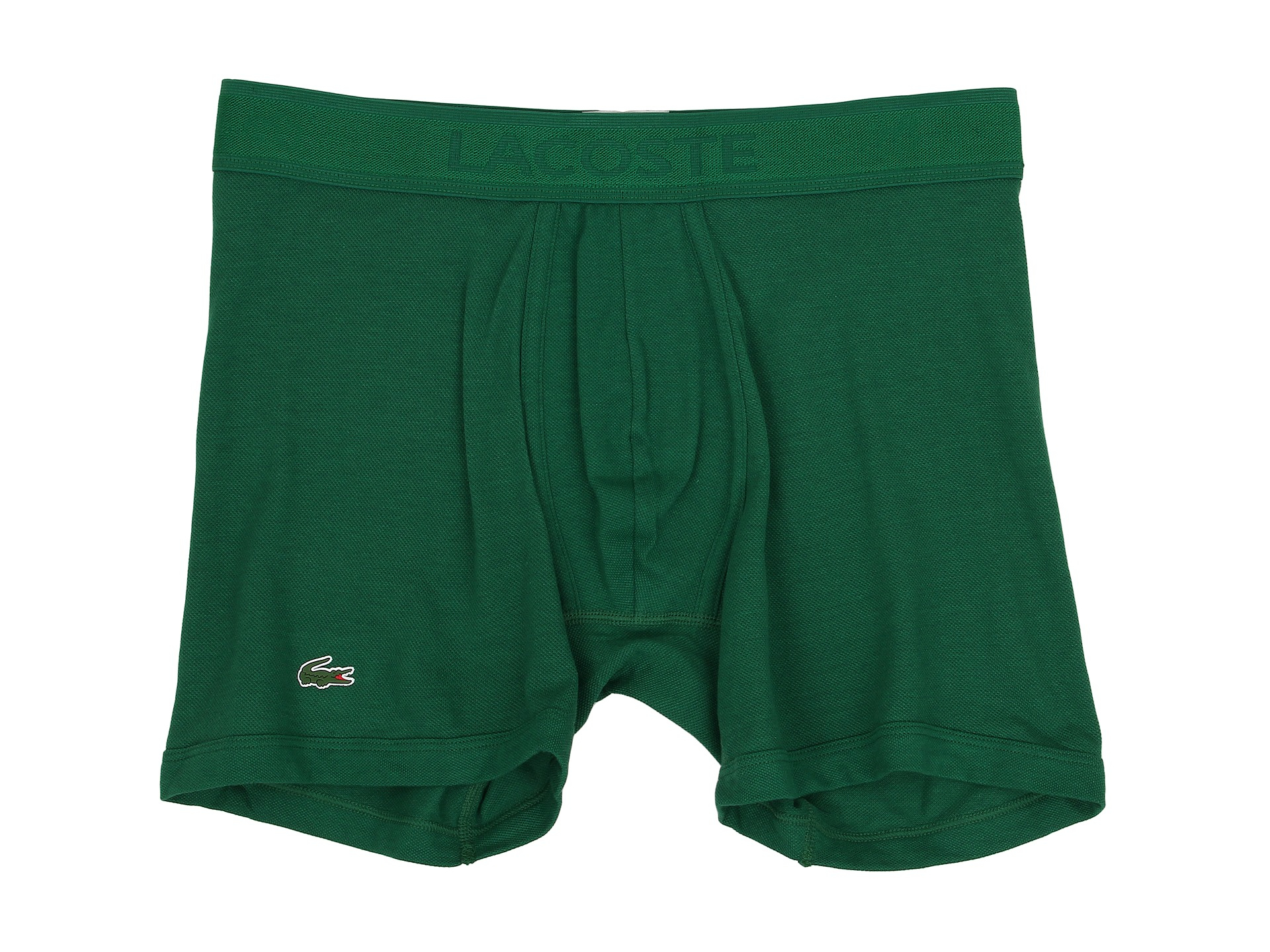 Lacoste Pique Underwear Pique Boxer Brief in Green for Men (Lacoste Green) Lyst
