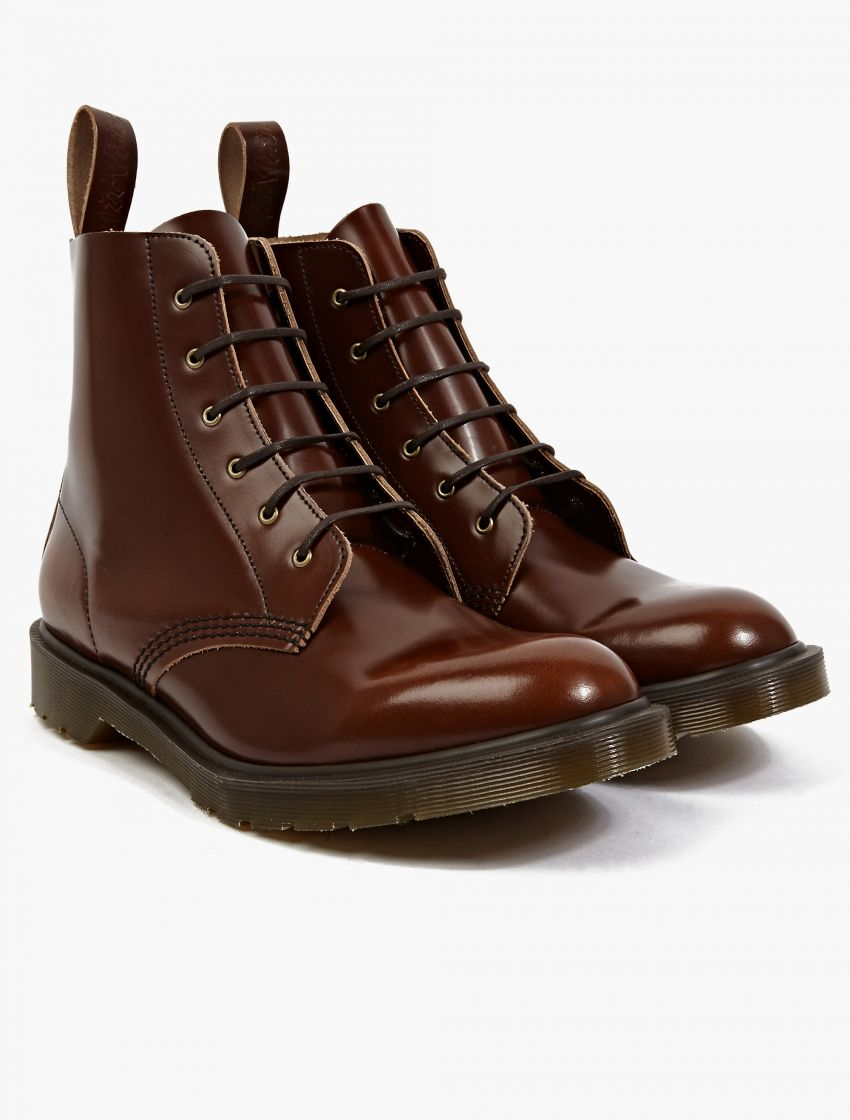 Dr. martens Tan Boanil Brush Leather Arthur Boots in Brown for Men | Lyst
