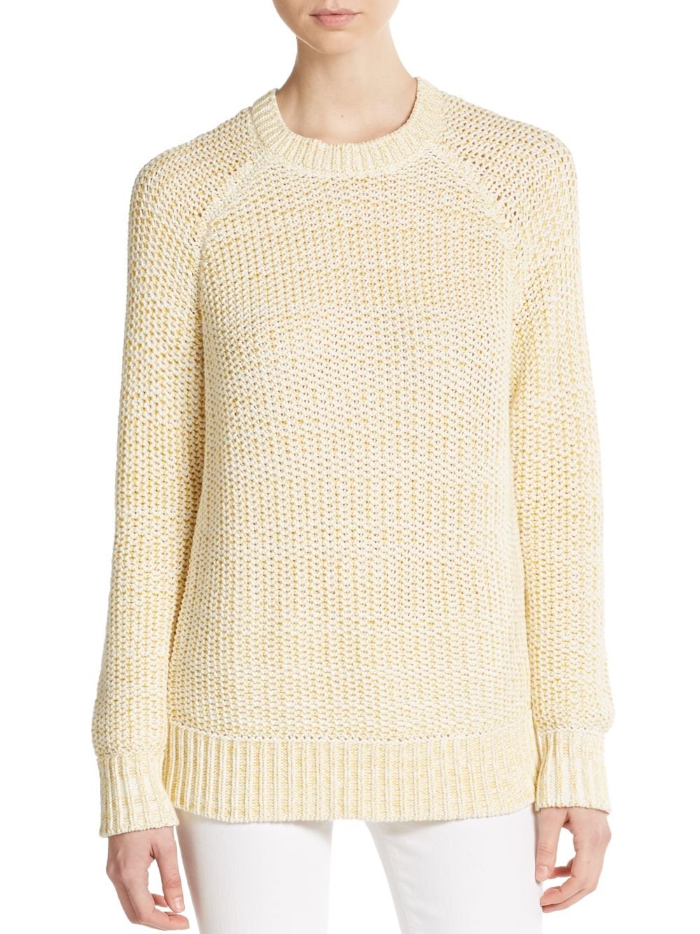 Lyst - Vince Chunky-knit Sweater in Yellow