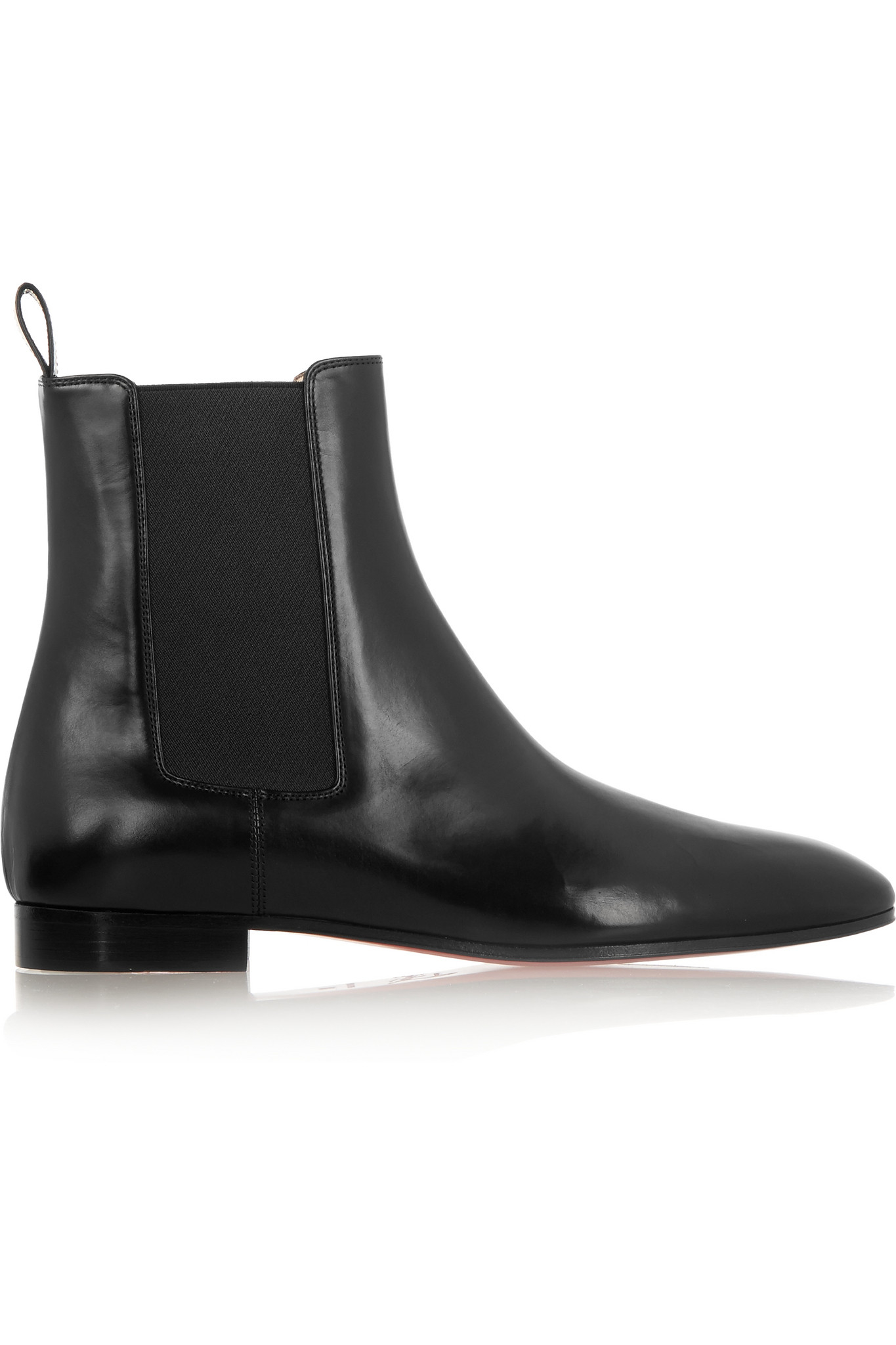 Christian louboutin Masterboot Leather Ankle Boots in Black | Lyst