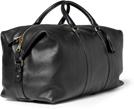Mulberry Clipper Leather Holdall Bag in Black for Men | Lyst