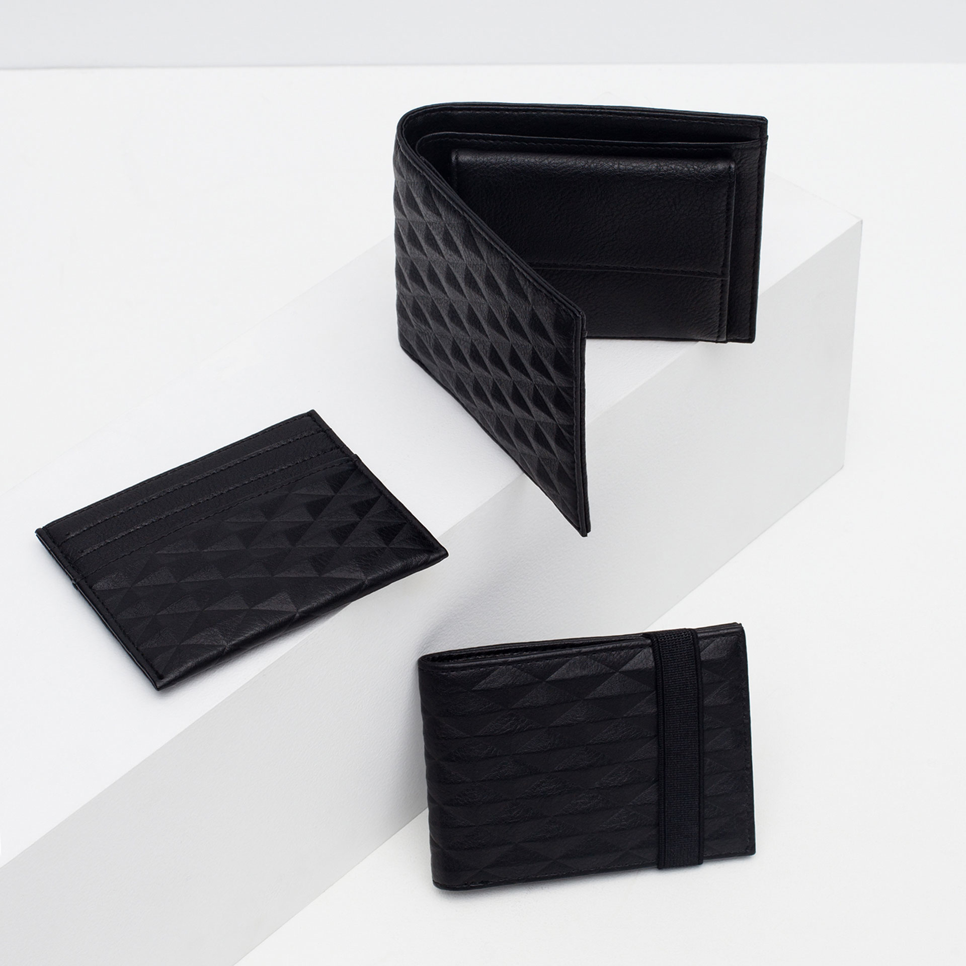 Zara Quilted Wallet Quilted Wallet in Black for Men Lyst