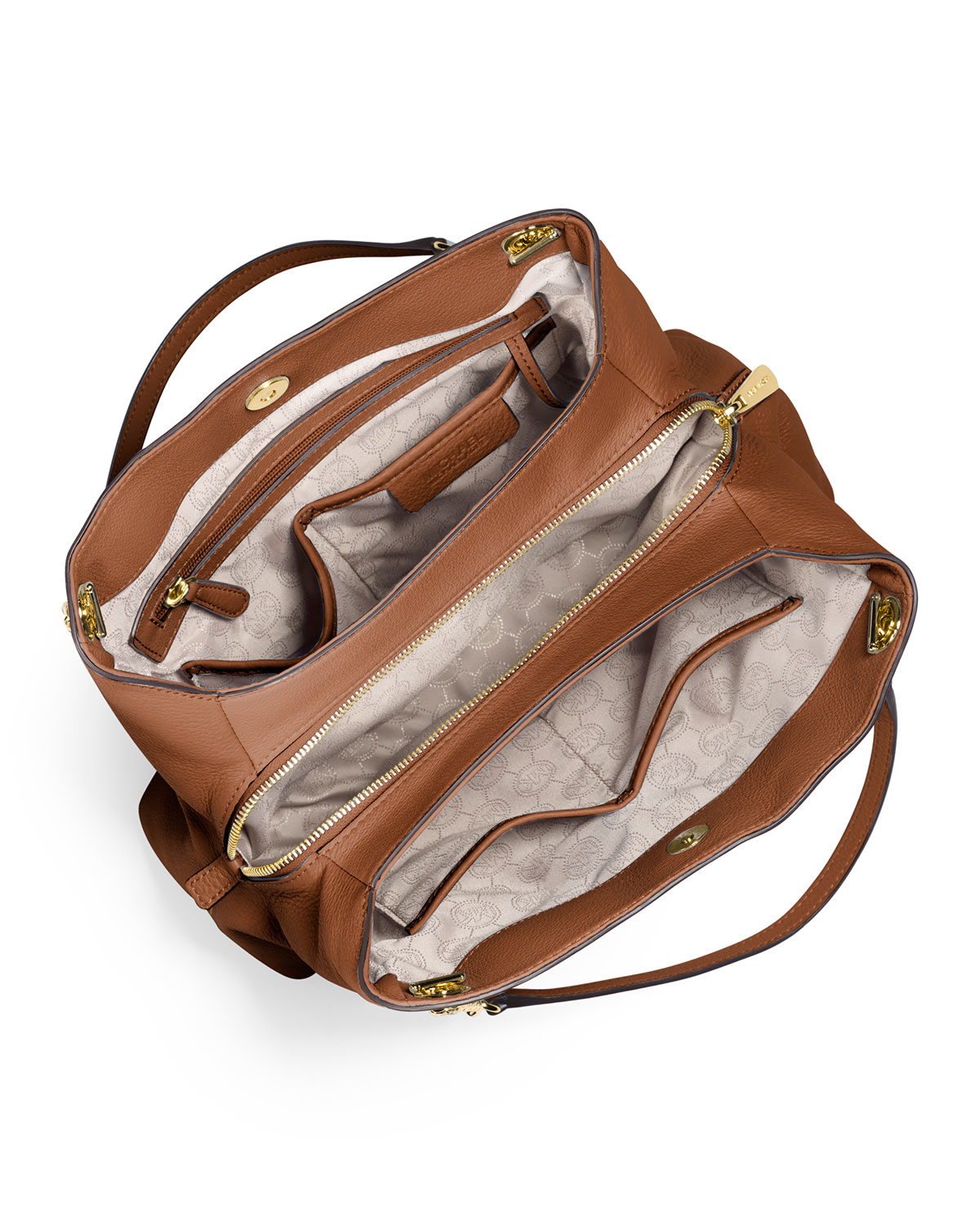 Lyst - Michael Michael Kors Jet Set Chain Large Shoulder Bag in Brown