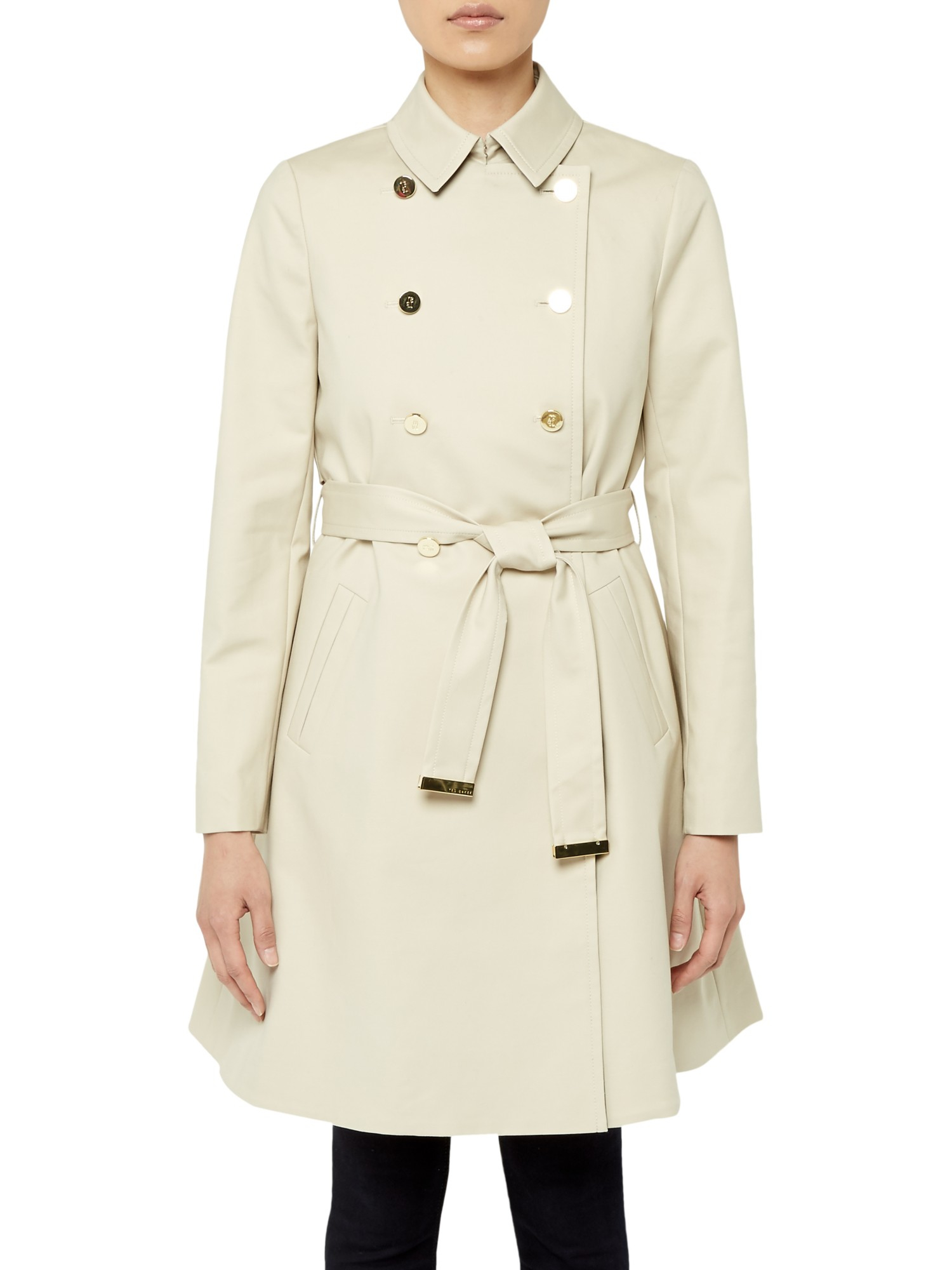 Ted Baker Madey A-line Mac Jacket in Natural - Lyst