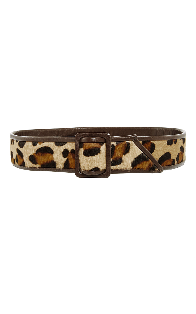 Martin Grant Cowhide Leather Leopard Belt in Animal (print) | Lyst