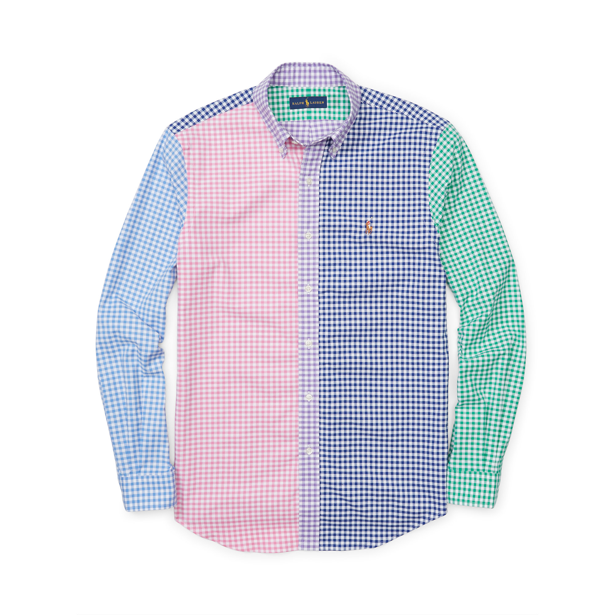 Lyst - Polo Ralph Lauren Slim-fit Stretch-oxford Colorblocked Shirt for Men