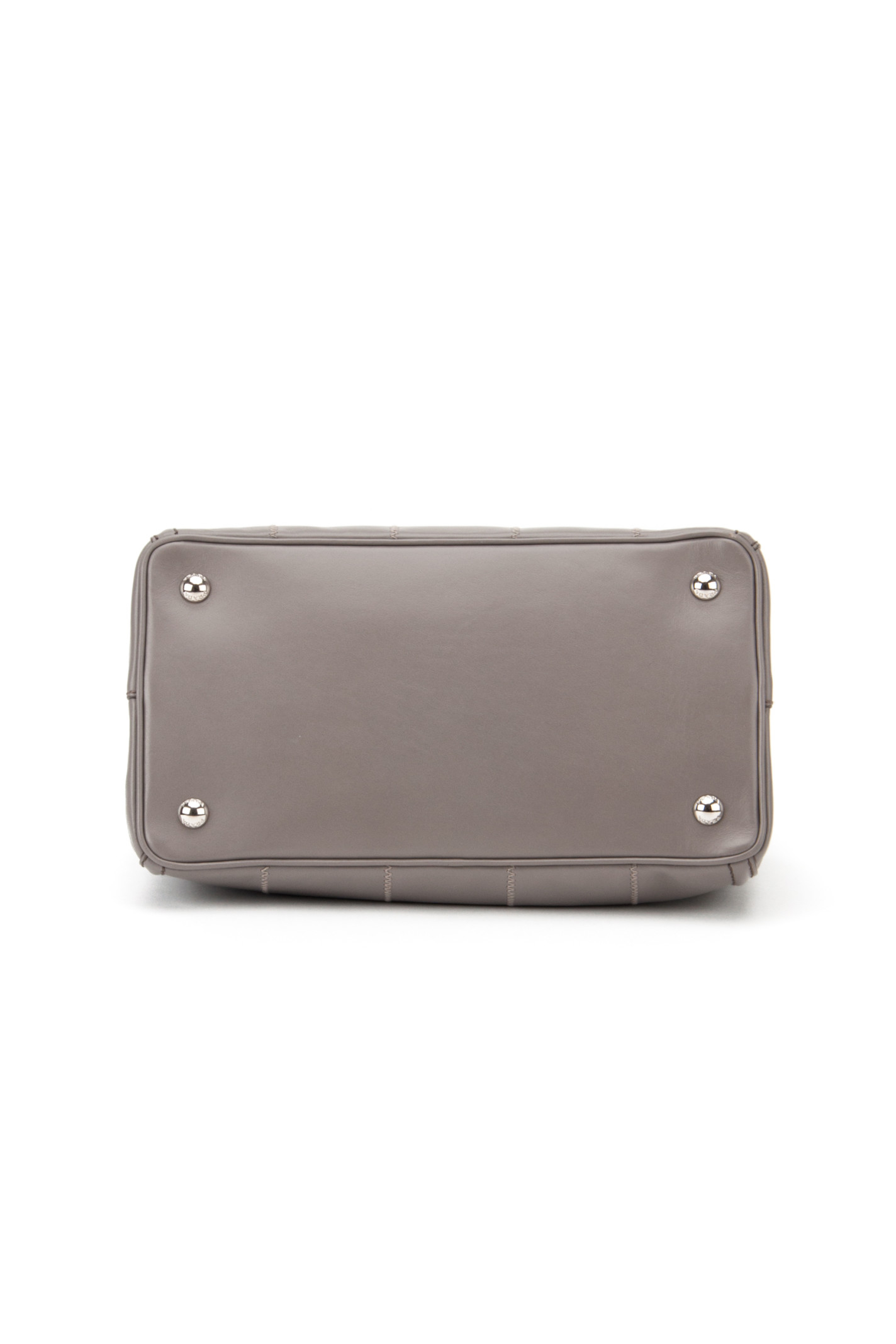 Prada Soft Calf Shopping Bag in Gray (ARGILLA) | Lyst  