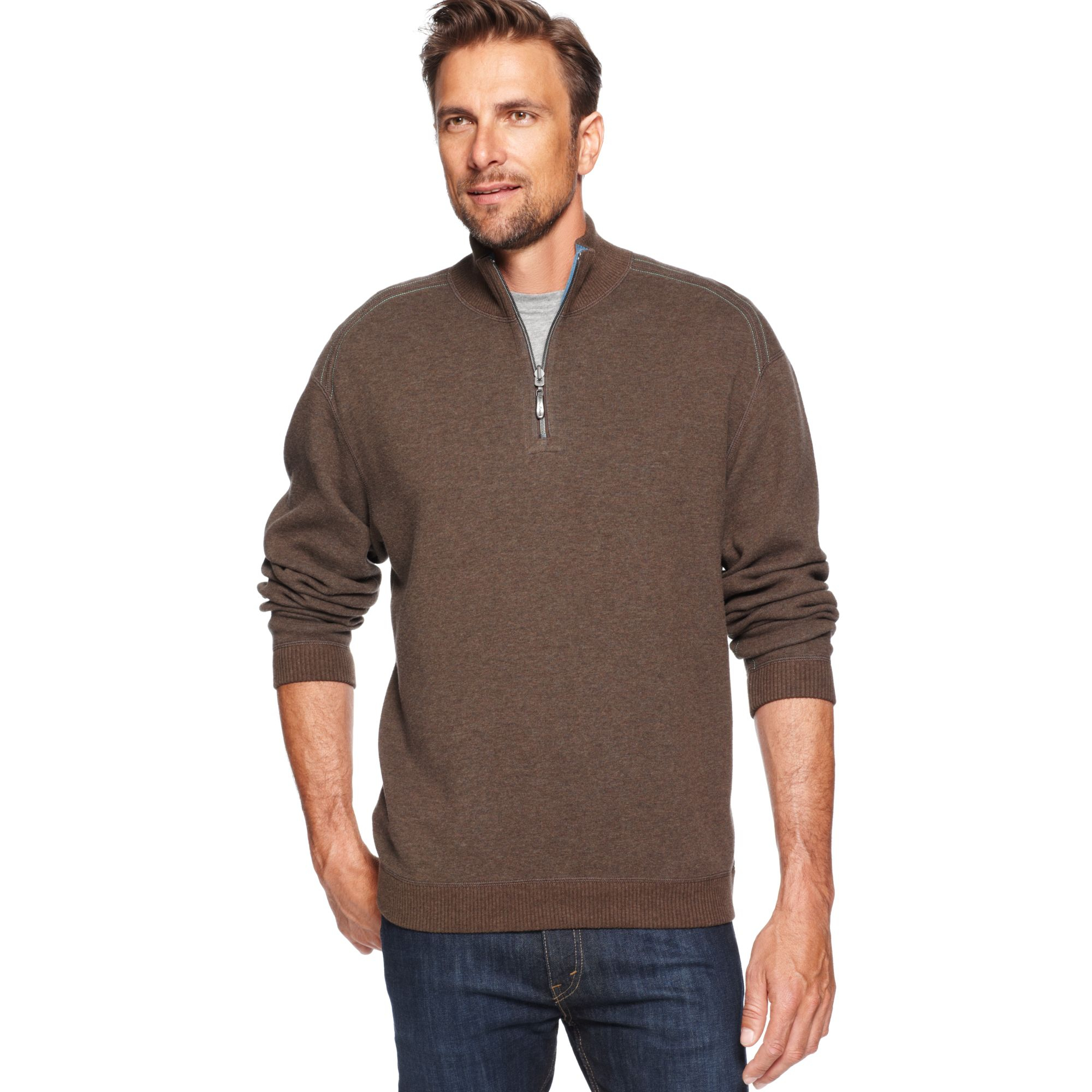 Tommy bahama Flip Side Pro Reversible Sweater in Brown for Men | Lyst