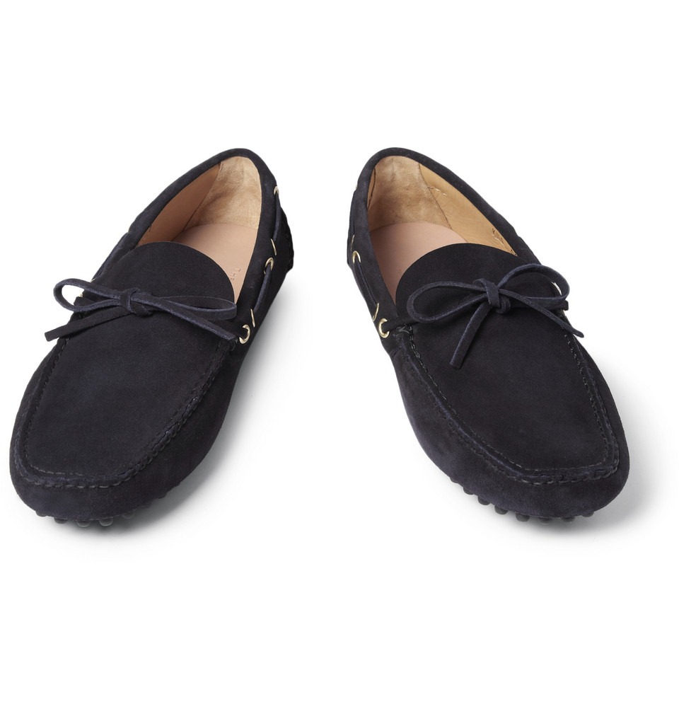 Lyst Car Shoe Suede Driving Shoes in Black for Men