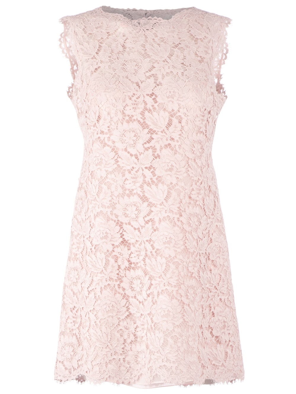 Lyst Valentino Lace Dress in Pink