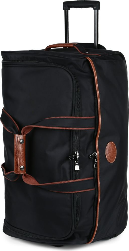 Longchamp Synthetic Le Pliage Medium Wheeled Duffel Bag in Black - Lyst