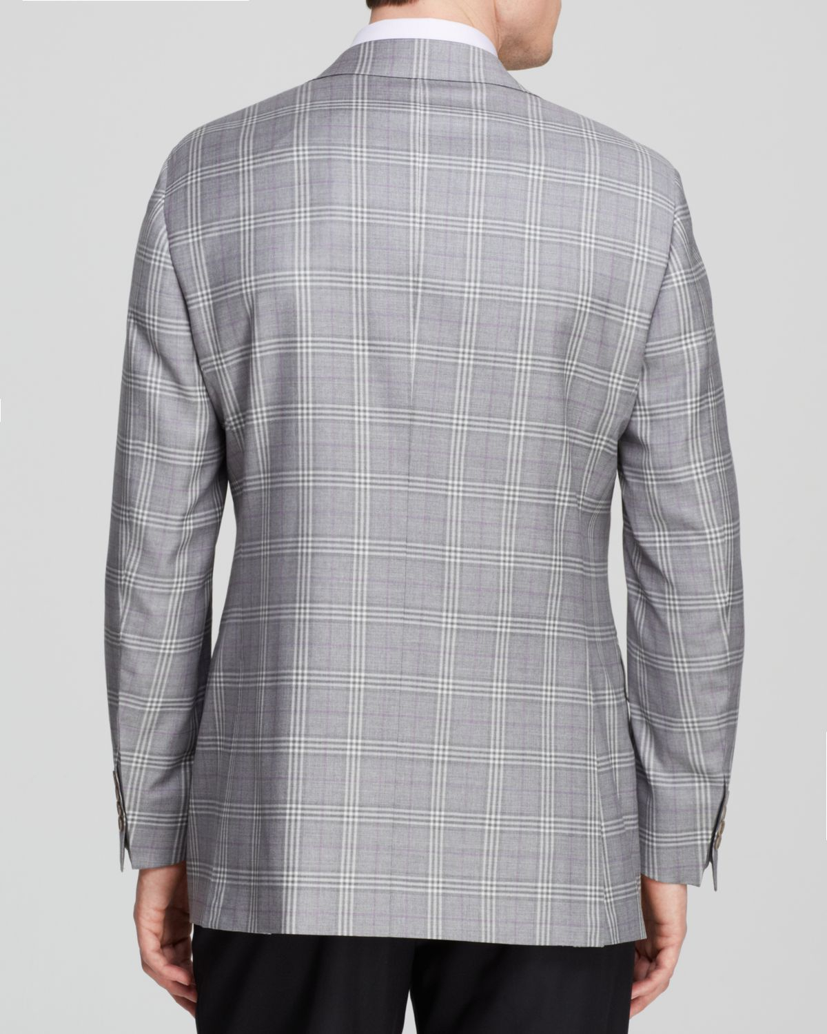 Canali Windowpane Plaid Sport Coat Classic Fit In Gray For Men Lyst 