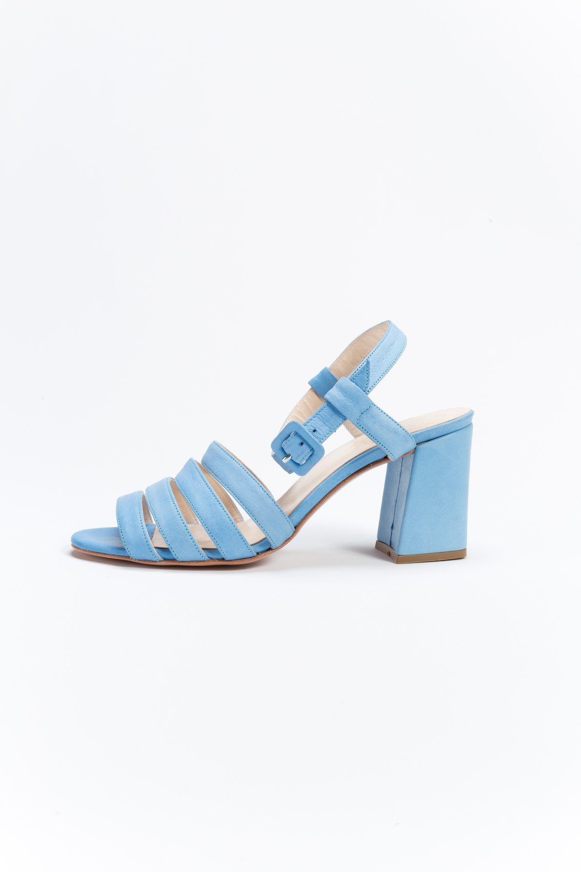 Maryam nassir zadeh Palma Leather Sandals in Blue (Sky Blue) | Lyst