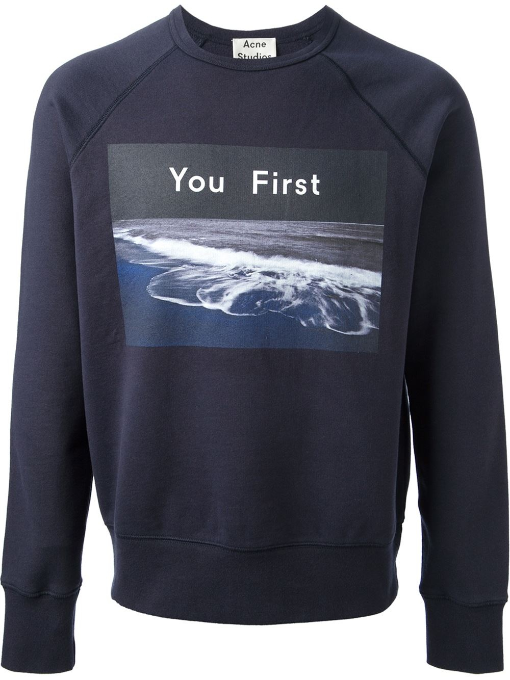 acne studios sweatshirt blue