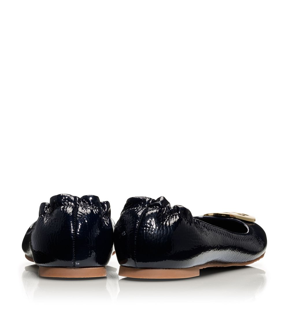 tory burch reva patent leather flats