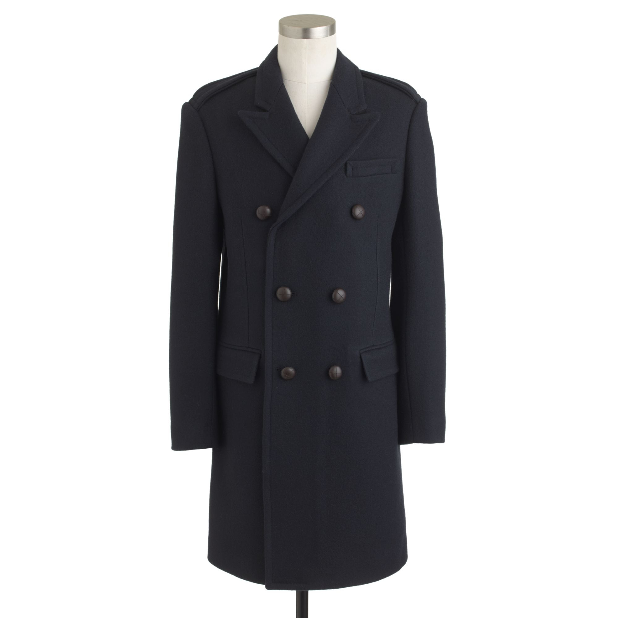 J.crew Ludlow Double breasted Topcoat in English Wool in Blue for Men Lyst