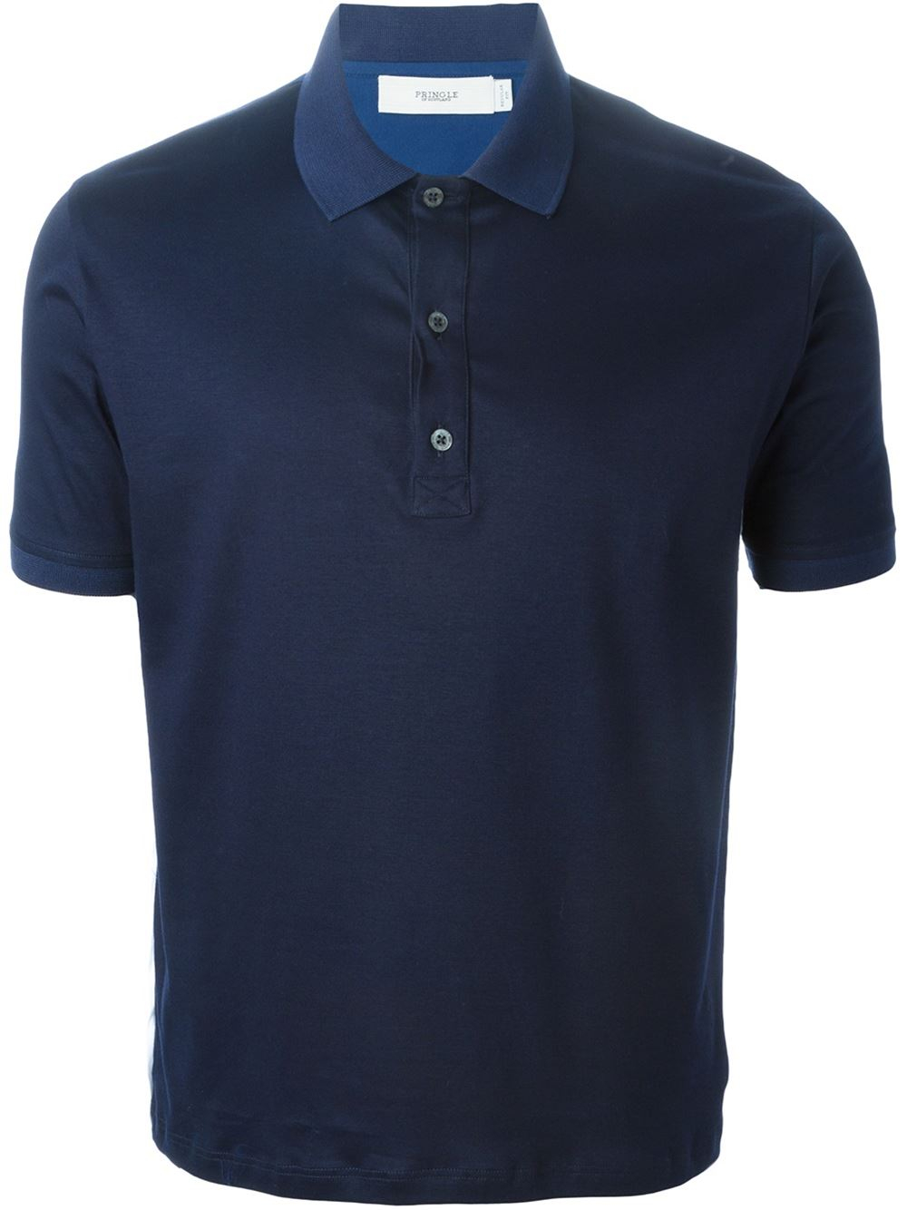 Pringle of scotland Contrast Back Polo Shirt in Blue for Men | Lyst