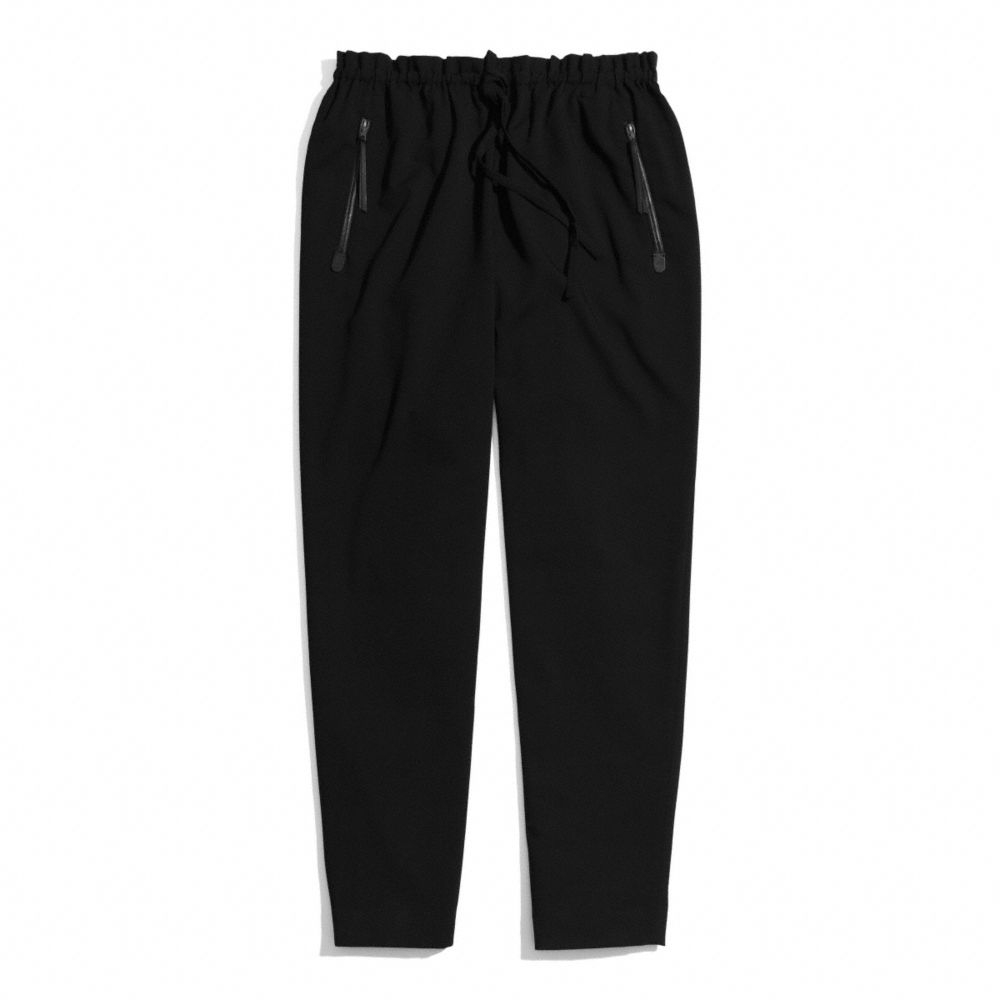 Coach Woven Slouchy Track Pant in Black | Lyst