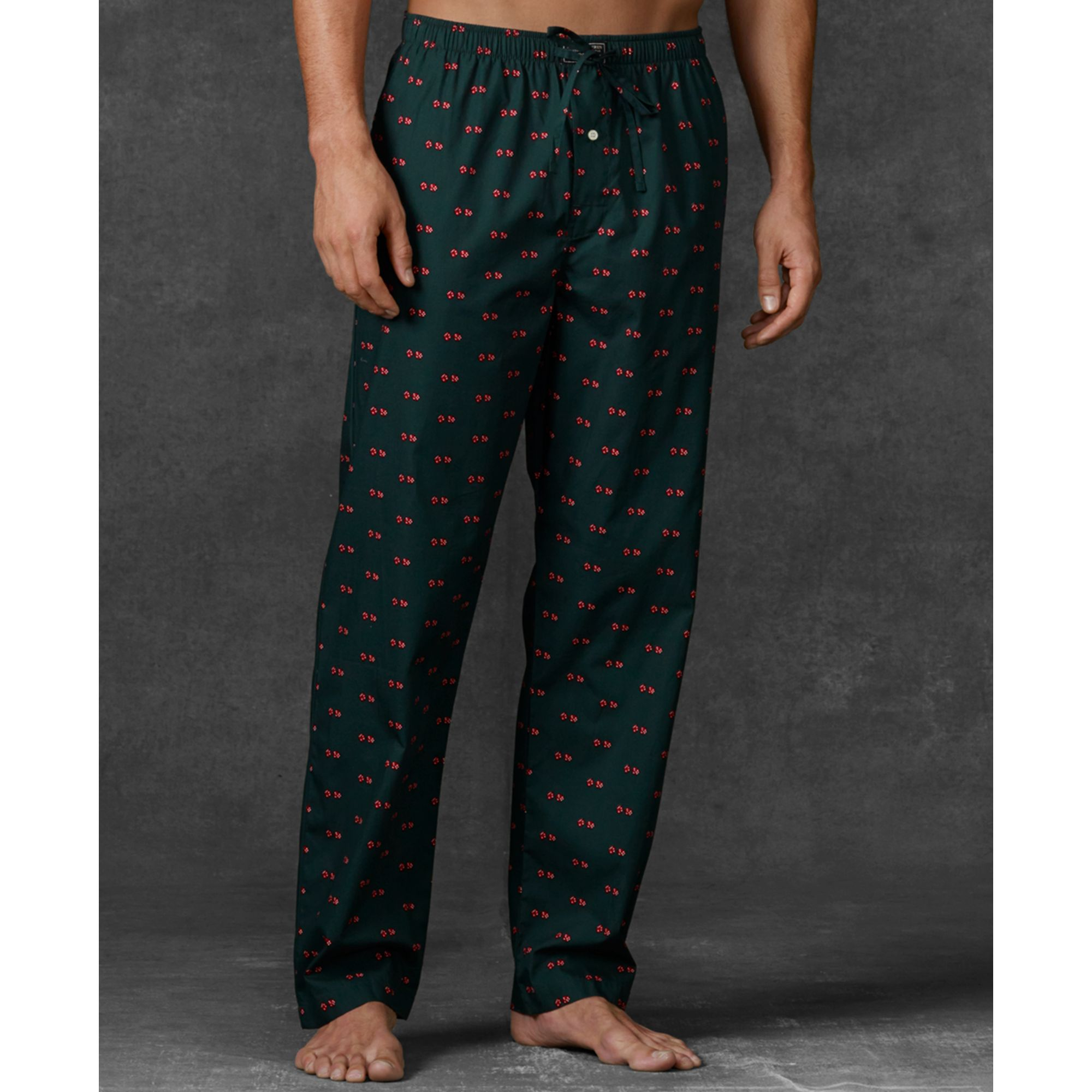 Lyst - Ralph lauren Novelty Print Woven Pajama Pants in Green for Men