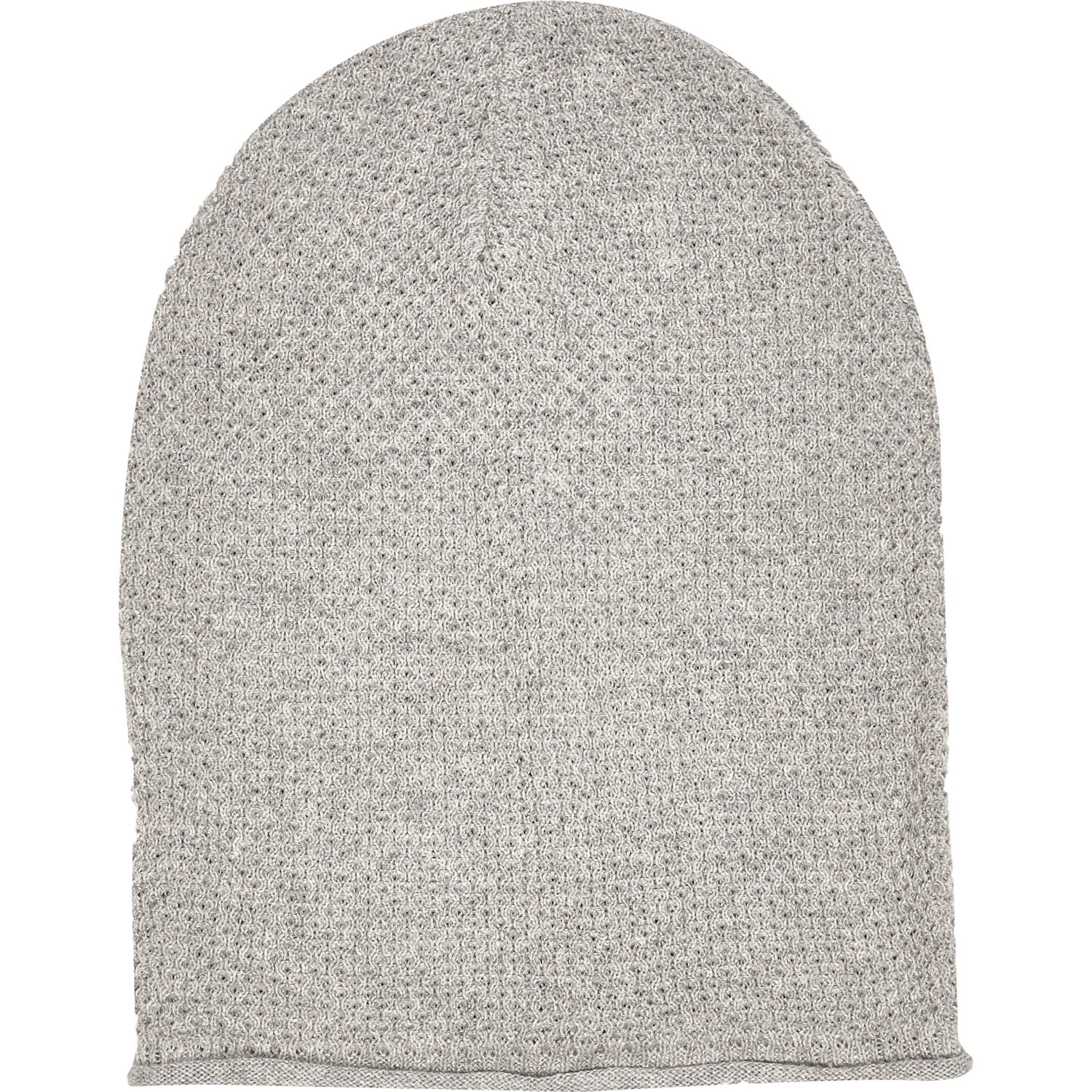 Lyst for Grey  Island Rolled Edge Hat hat Light river  River  beanie  Gray island Beanie Men