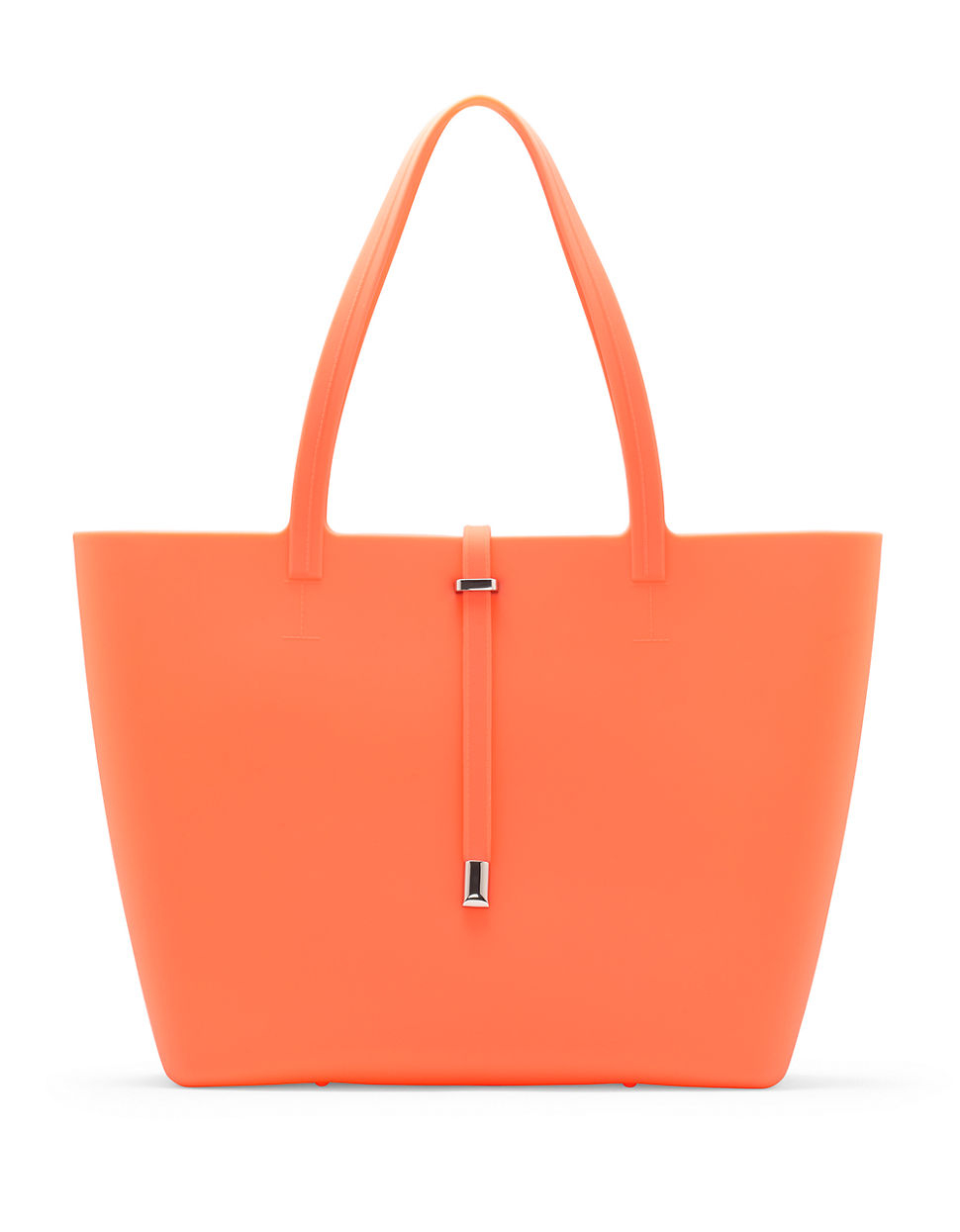 Lyst Vince Camuto Silicone Tote Bag In Orange Gallery