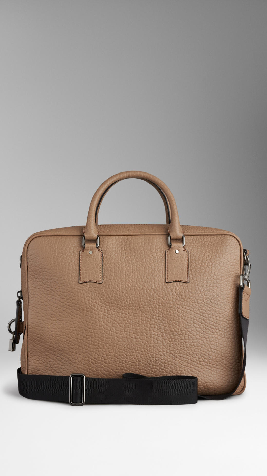 Lyst - Burberry Signature Grain Leather Briefcase in Brown for Men