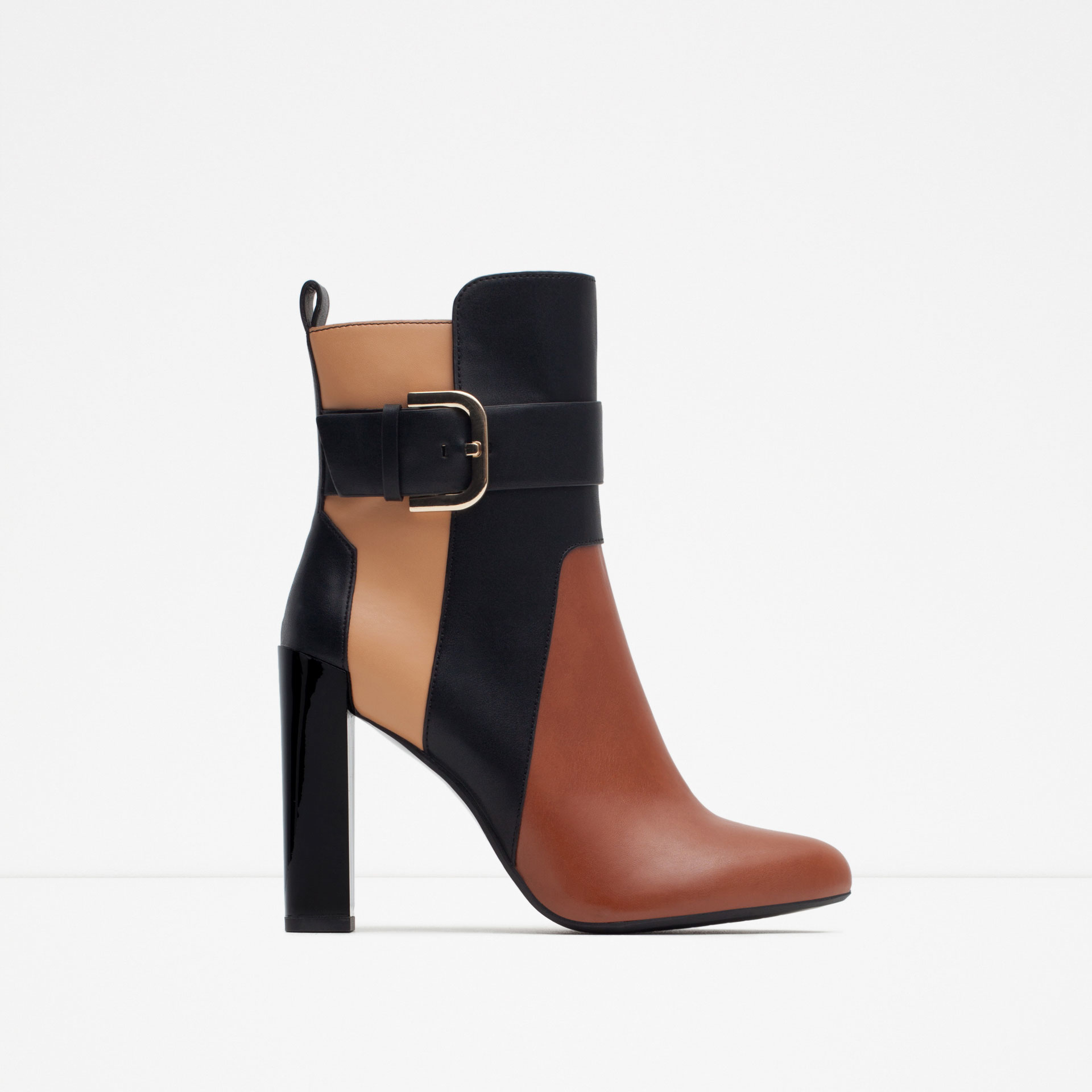 zara zipper booties