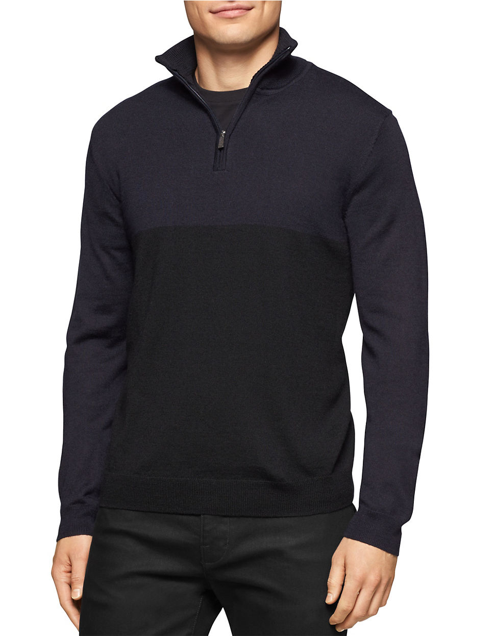 calvin klein merino wool sweater