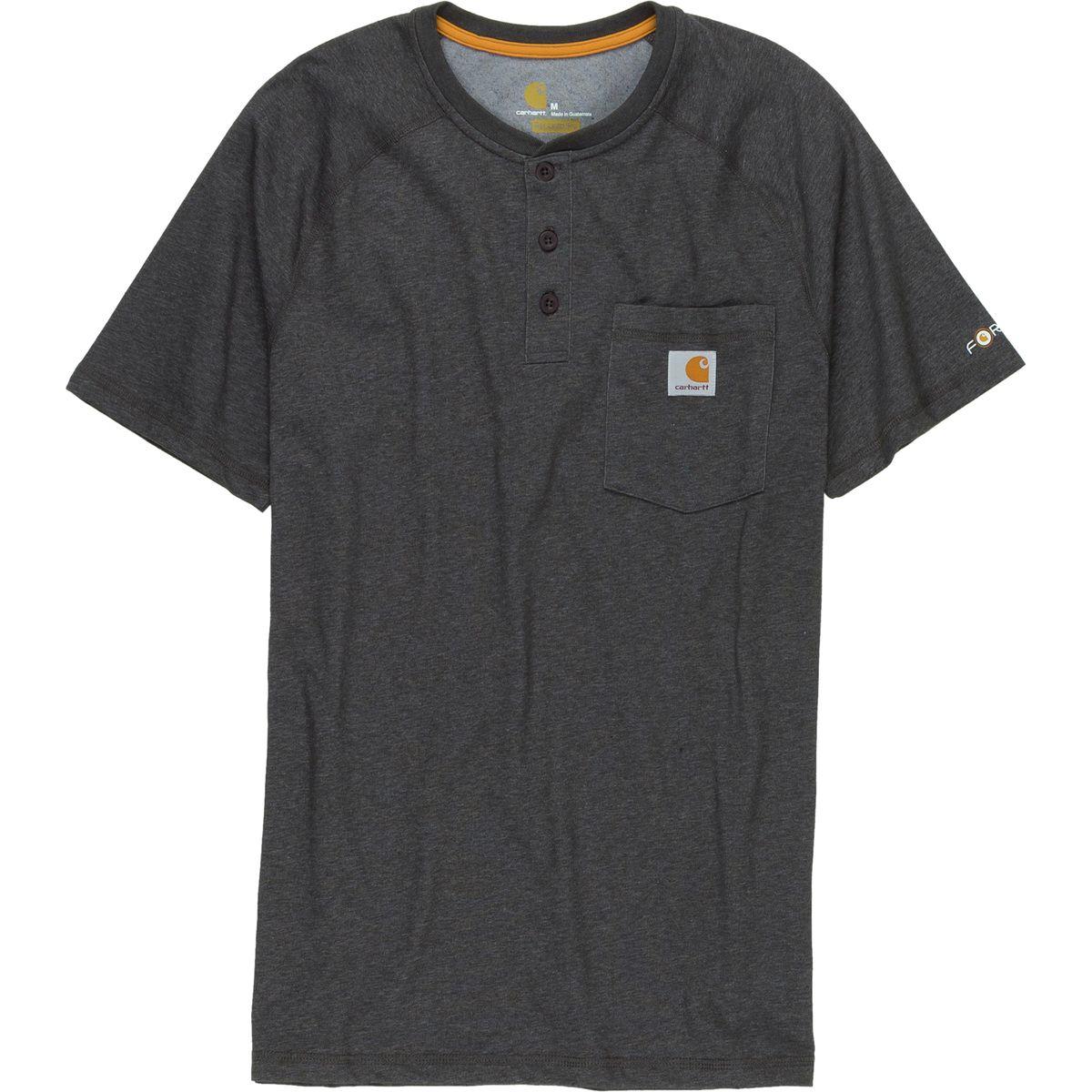 carhartt force short sleeve henley