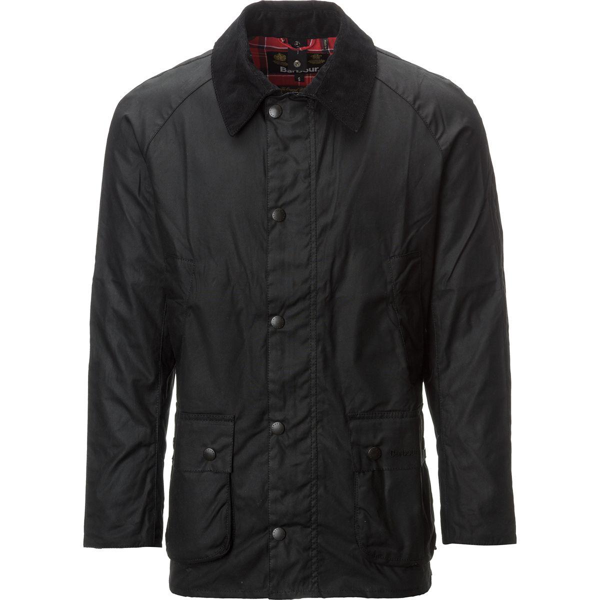 Barbour Ashby Wax Jacket in Black for Men - Lyst