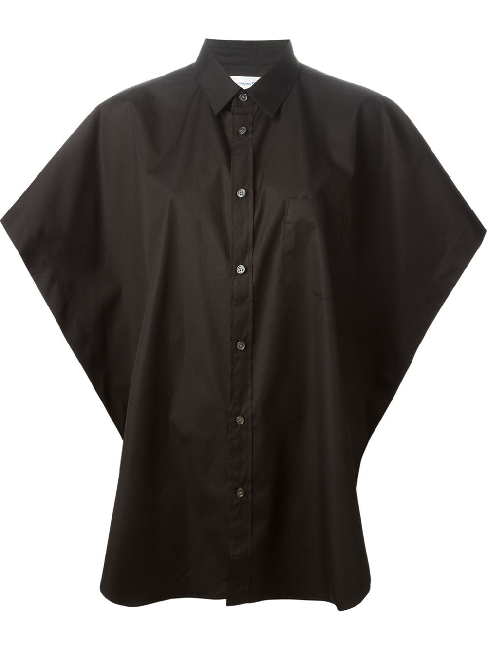 Lyst - Comme Des Garçons Cloak Style Shirt in Black for Men