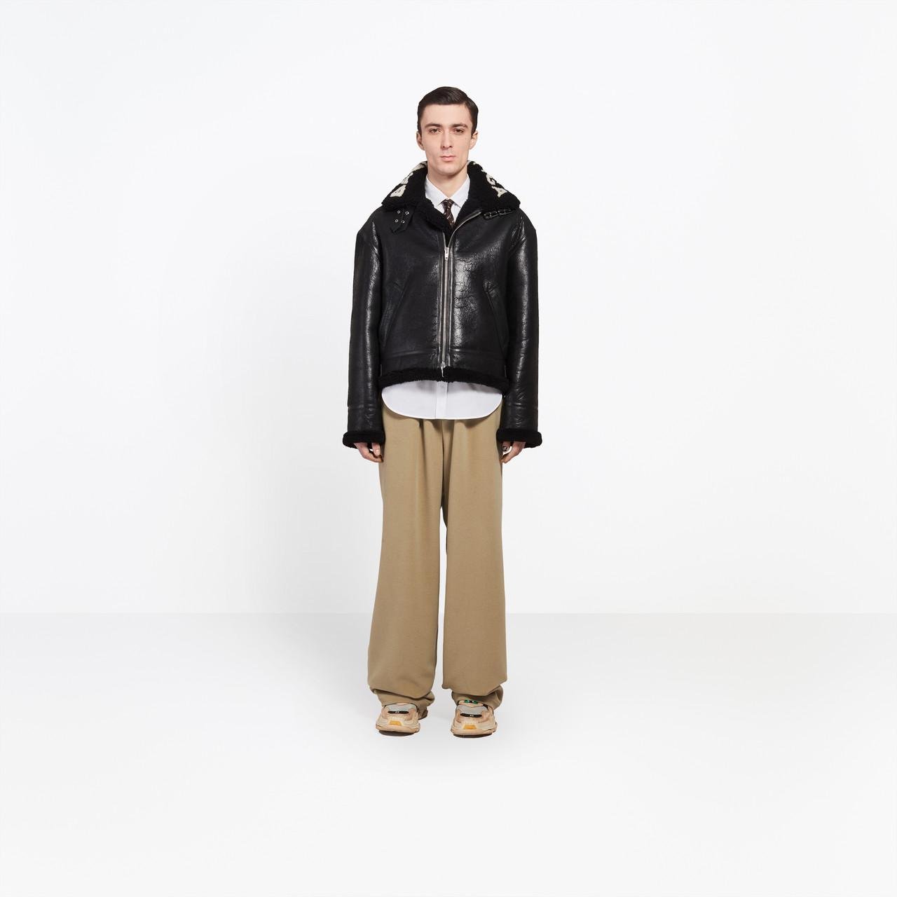 balenciaga sheepskin coat