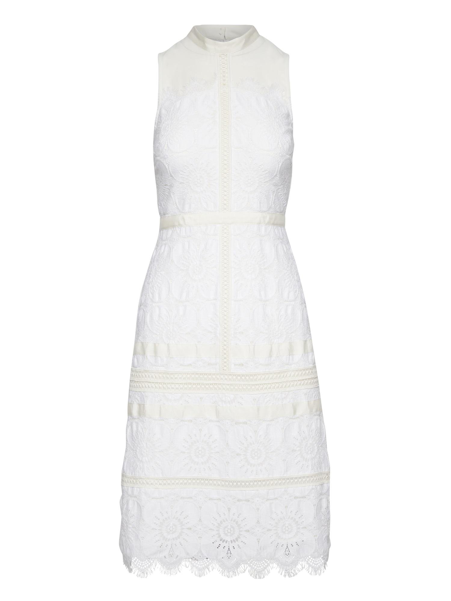 banana republic white lace dress