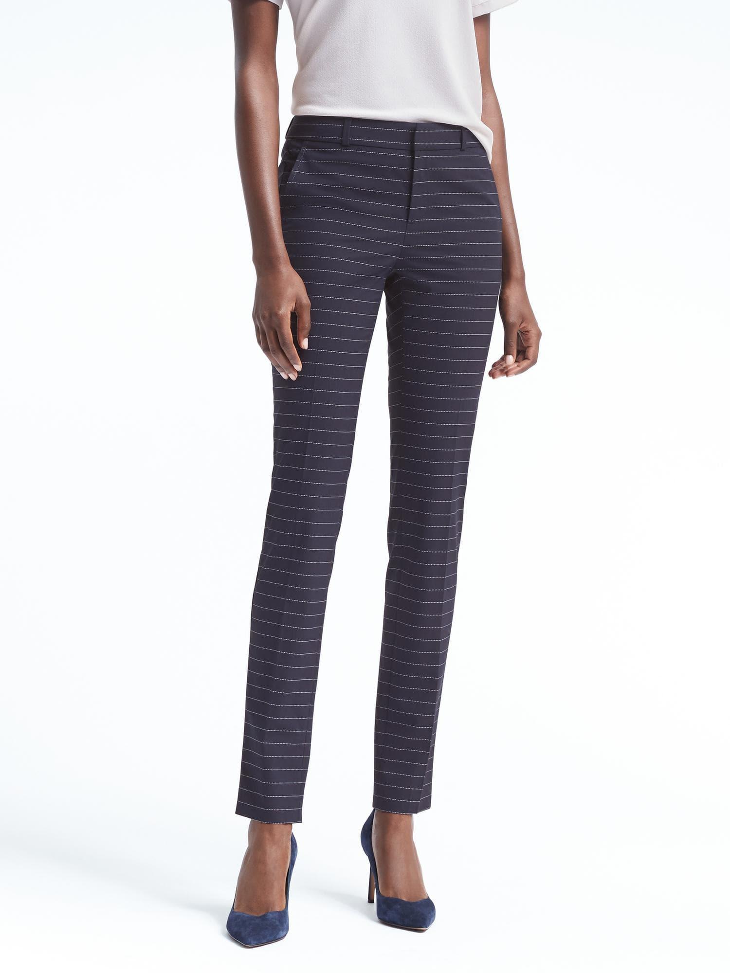 Banana Republic Ryan Slim Straight-fit Luxe Twill Pinstripe Pant in