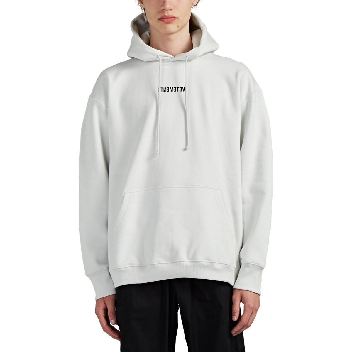 vetements hoodie white