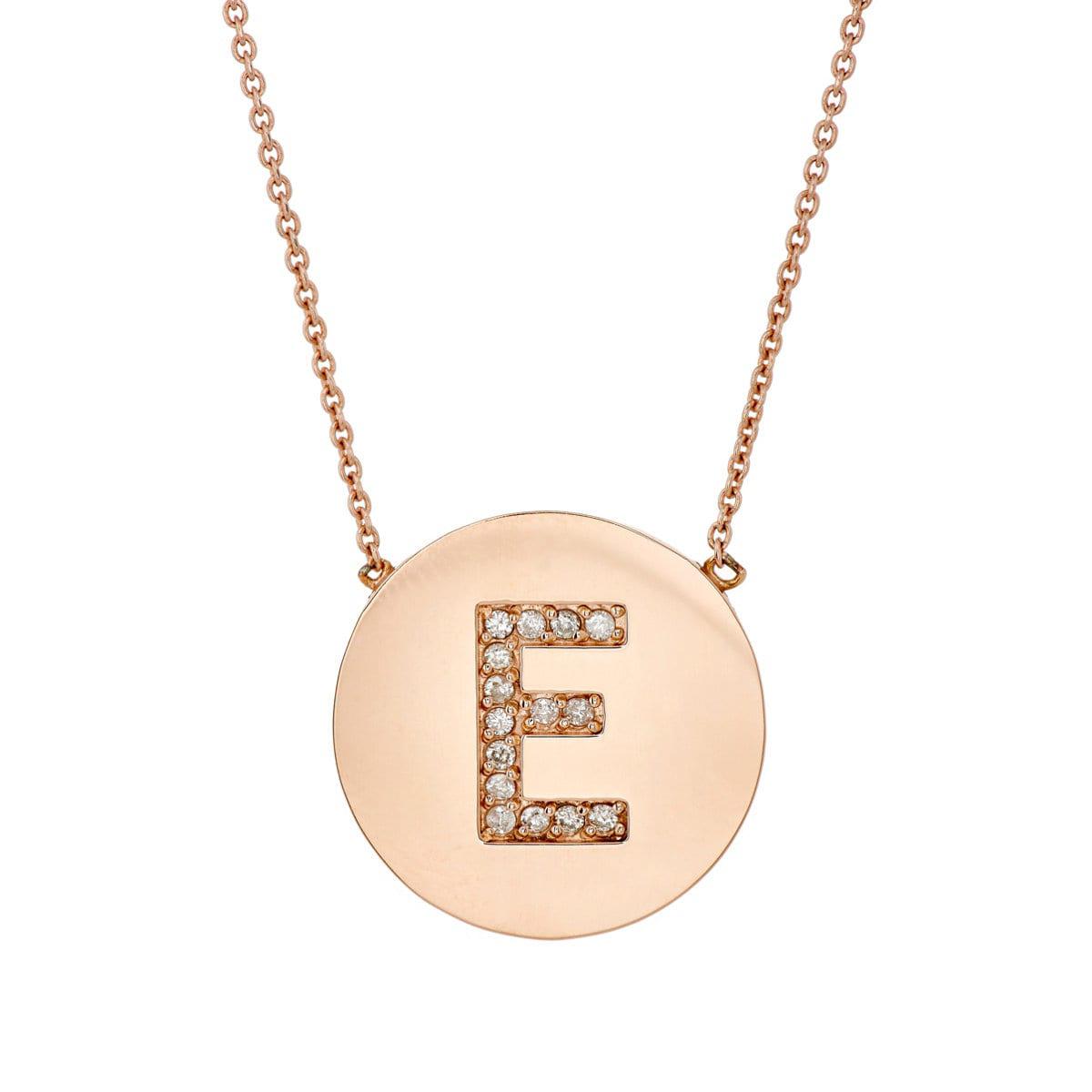 Lyst Jennifer Meyer Initial Pendant Necklace in Metallic