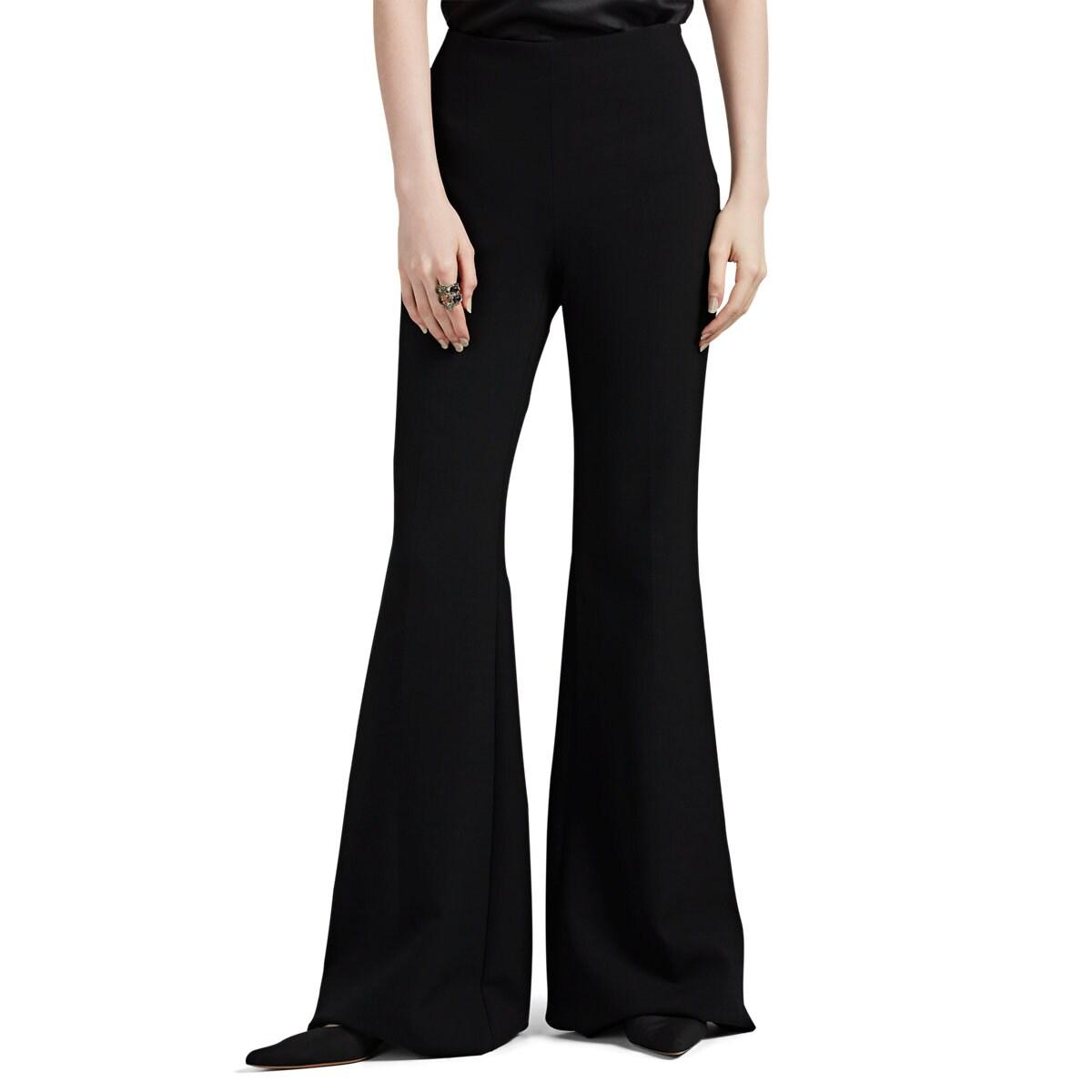 The Row Lanae Wool Flared Pants in Black - Lyst