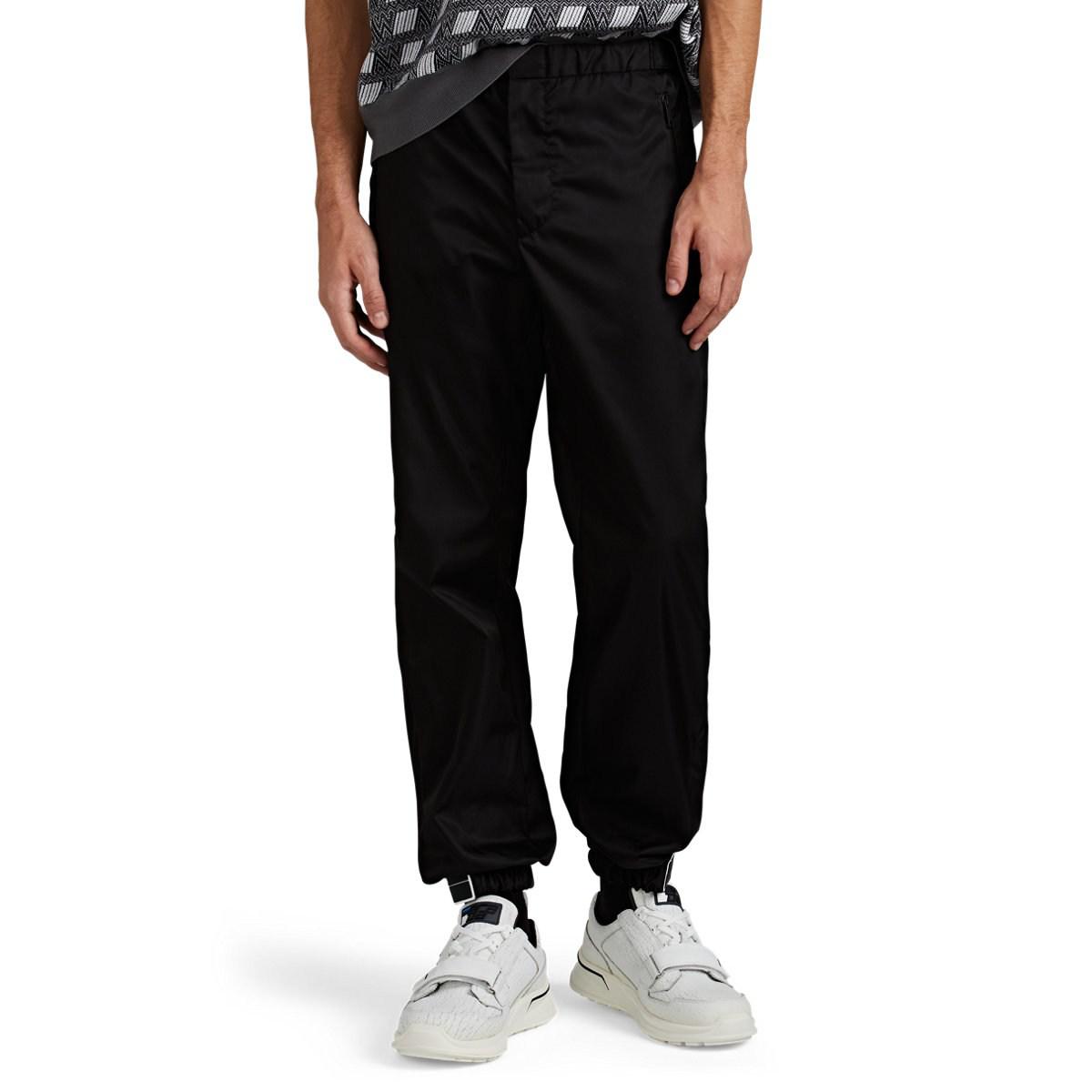 prada nylon joggers