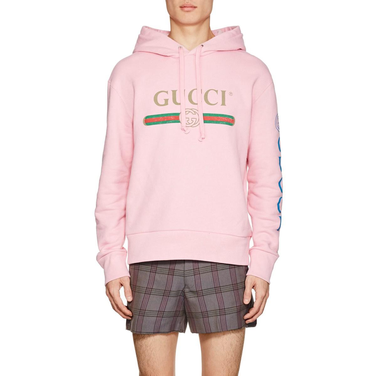 mens pink hoodie outfit