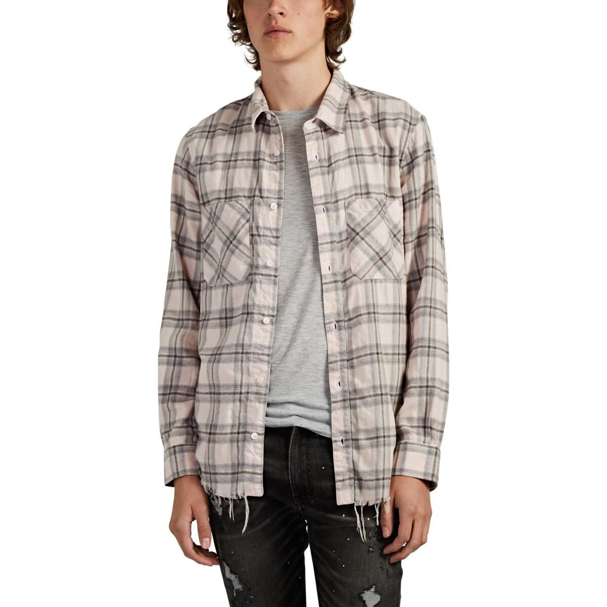 pink plaid mens shirt