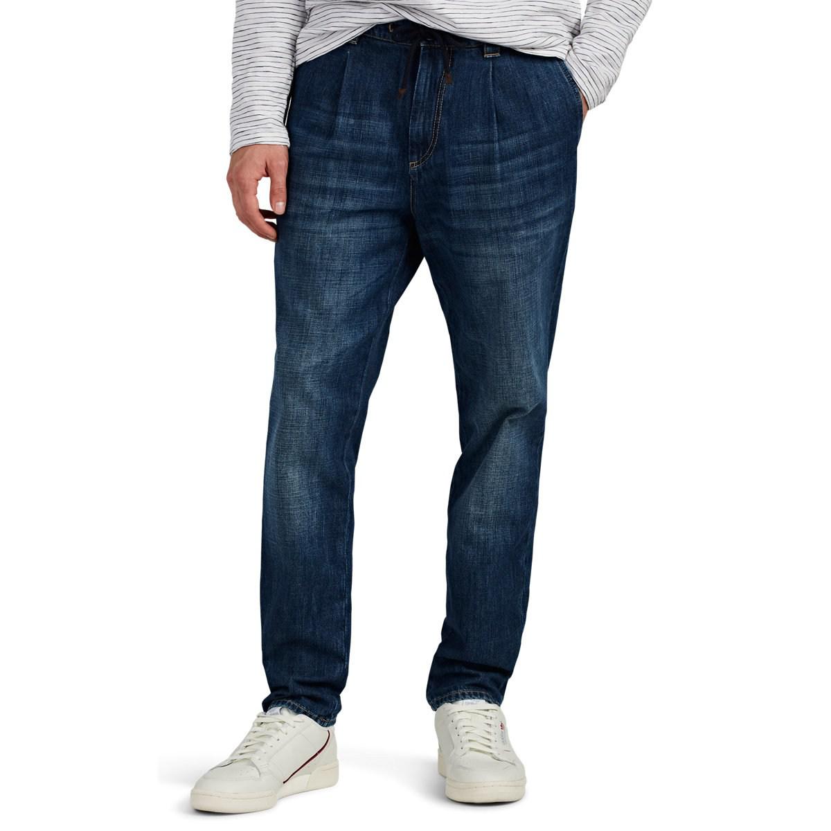 Lyst - Brunello Cucinelli Drawstring Pleated Jeans in Blue for Men