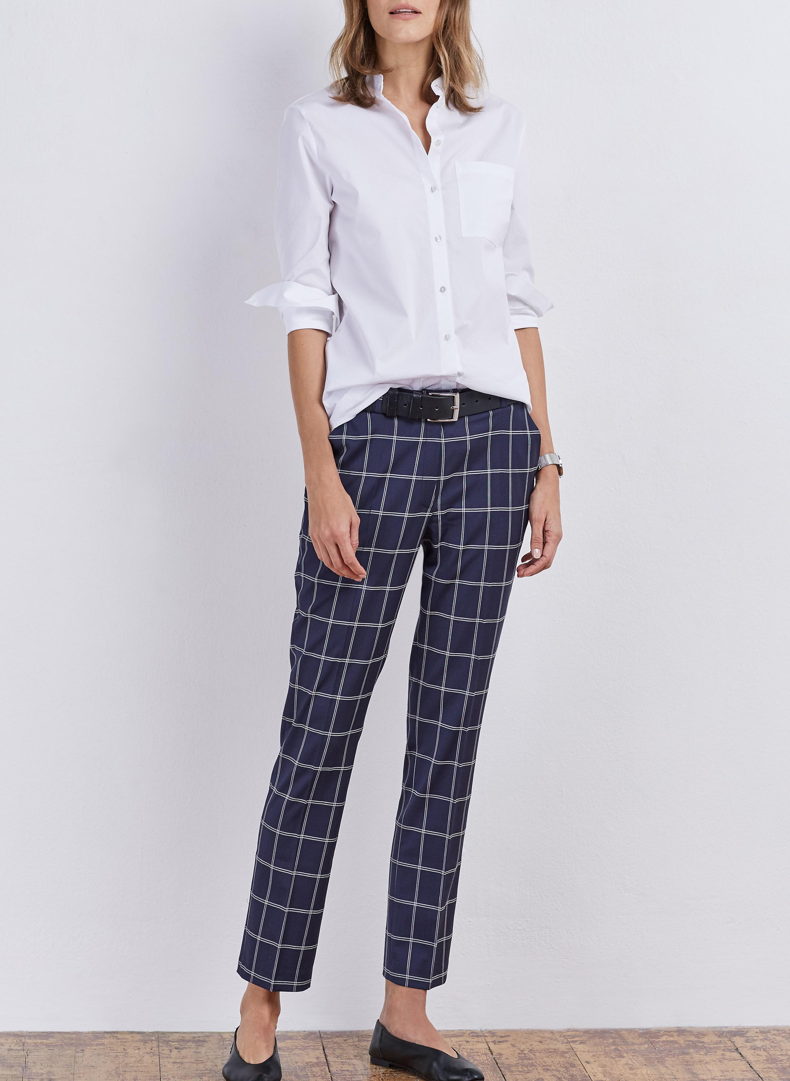 navy cigarette pants