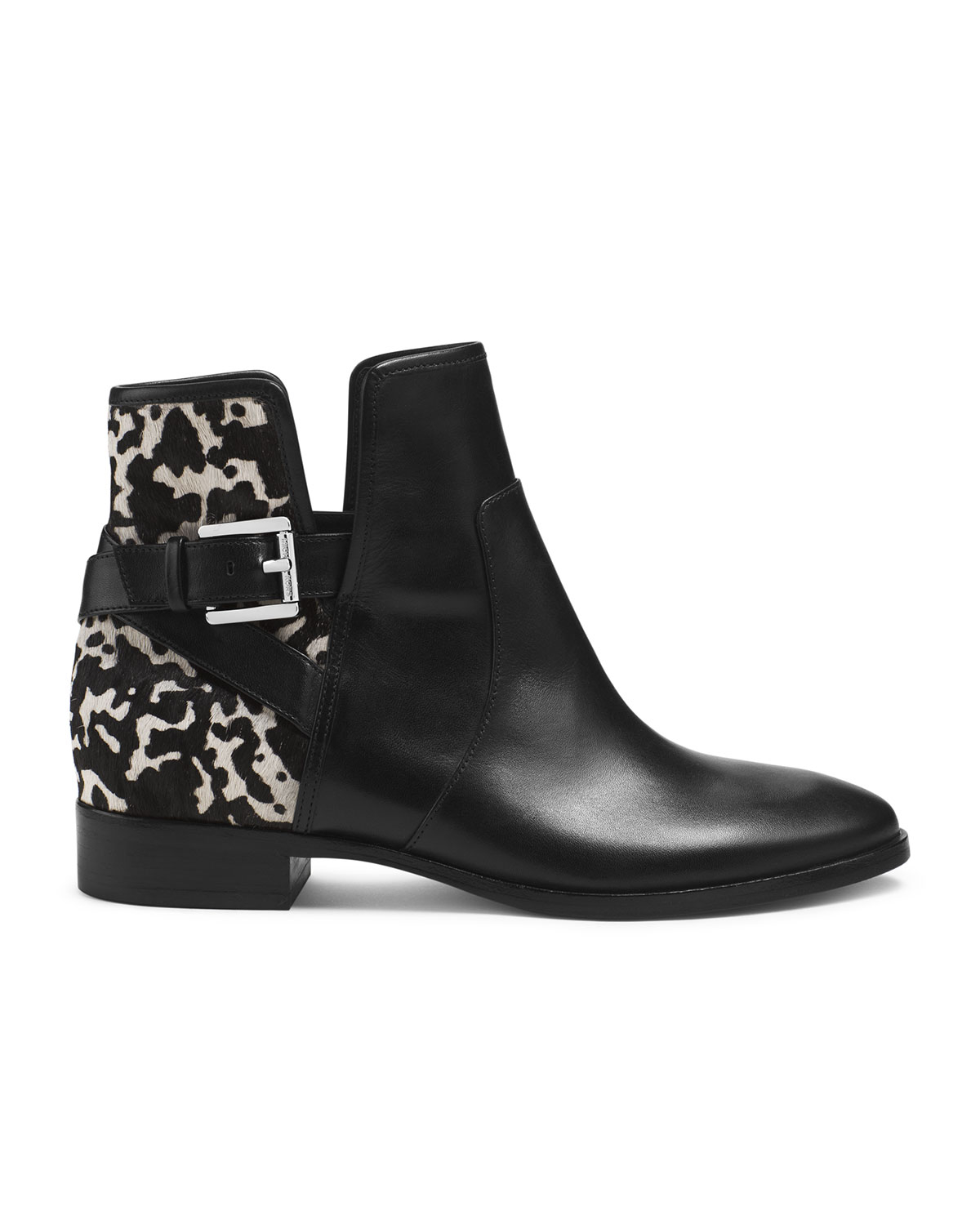 michael michael kors salem leather ankle boot