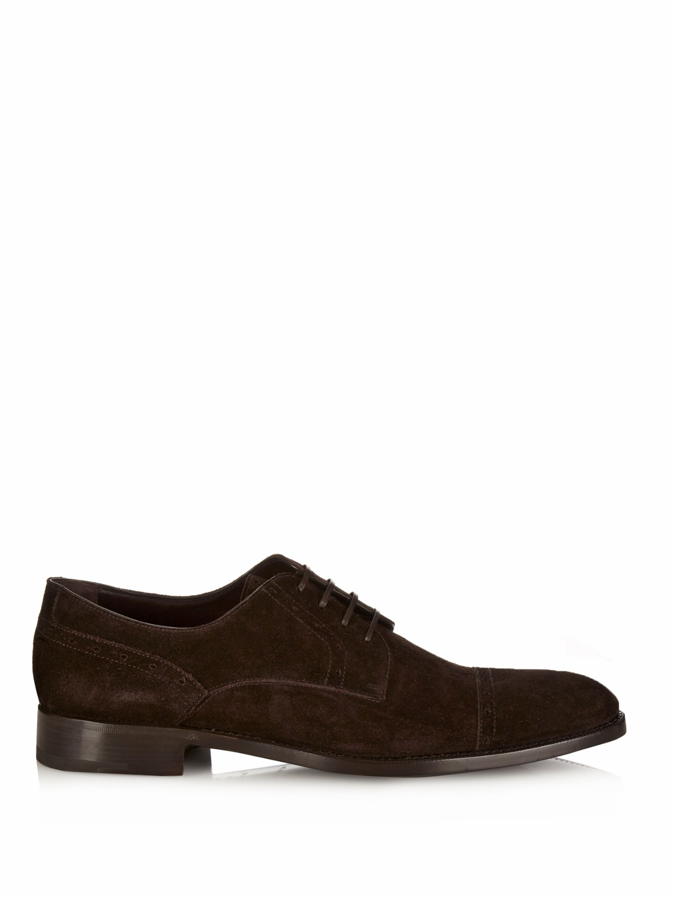 Lyst - Ermenegildo Zegna Lace-Up Suede Oxford Shoes in Brown for Men