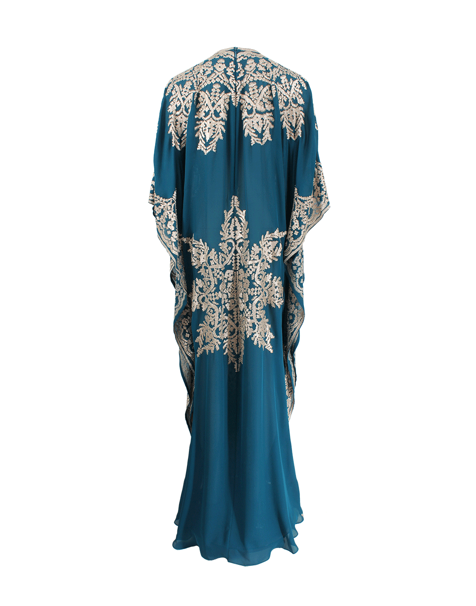 Lyst - Naeem khan Embellished Caftan in Blue