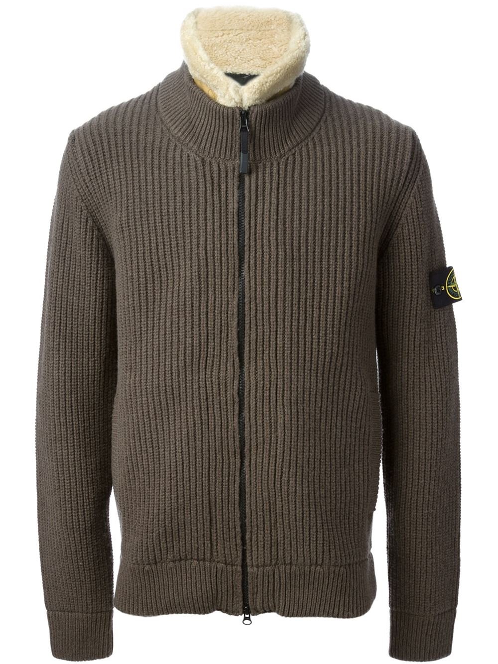 stone island brown sweatshirt