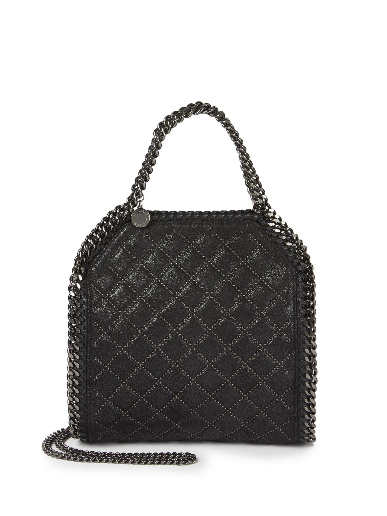 quilted faux leather bag