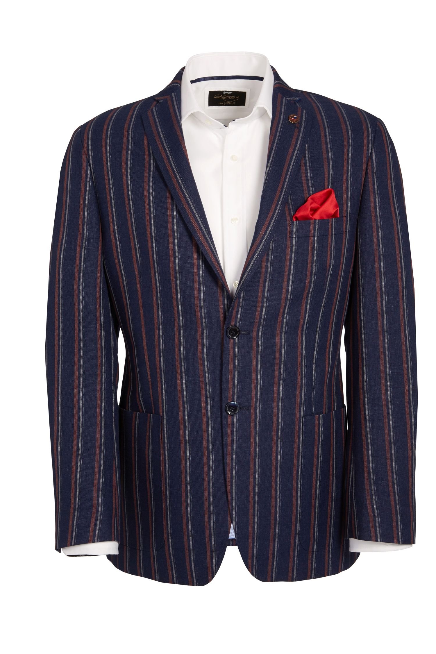 Paul Costelloe Boating Stripe Single Breasted Jacket in Blue for Men | Lyst