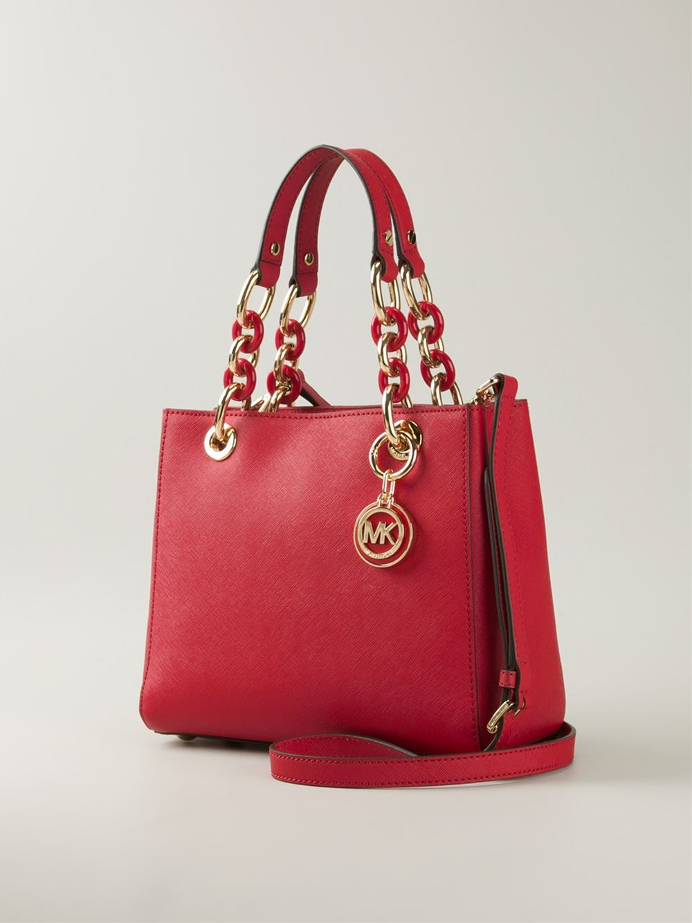 mk small red bag