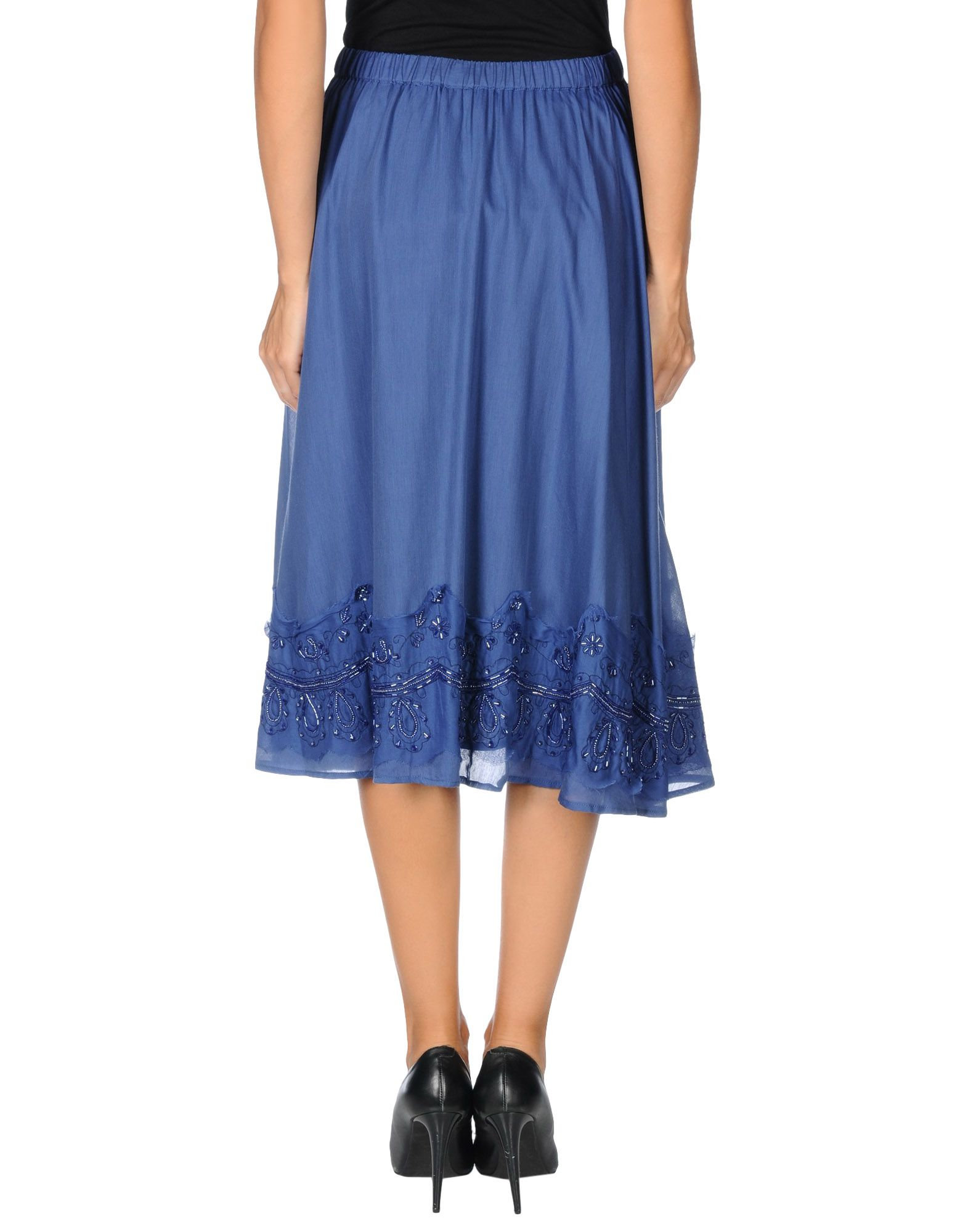 Twin set 3/4 Length Skirt in Blue | Lyst